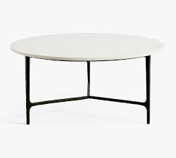 Larkspur Round Marble Coffee Table