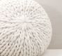 Cozy Handknit Round Pillow