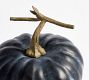 Faux Black Pumpkins &amp; Gourds
