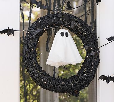 Halloween Spooky Light Up selling Wreath