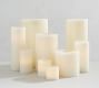 Standard Flameless Wax Pillar Candle - Ivory