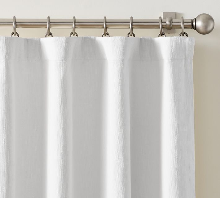 Pottery Barn Blackout Lining Curtain White hotsell 58x84