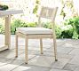 Indio Coastal Mahogany &amp; Rope Stackable Outdoor Dining Side Chair