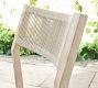 Indio Coastal Mahogany &amp; Rope Stackable Outdoor Dining Side Chair