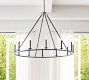 Remington Iron Round Chandelier (42&quot;-60&quot;)