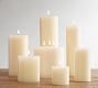Unscented Wax Pillar Candle