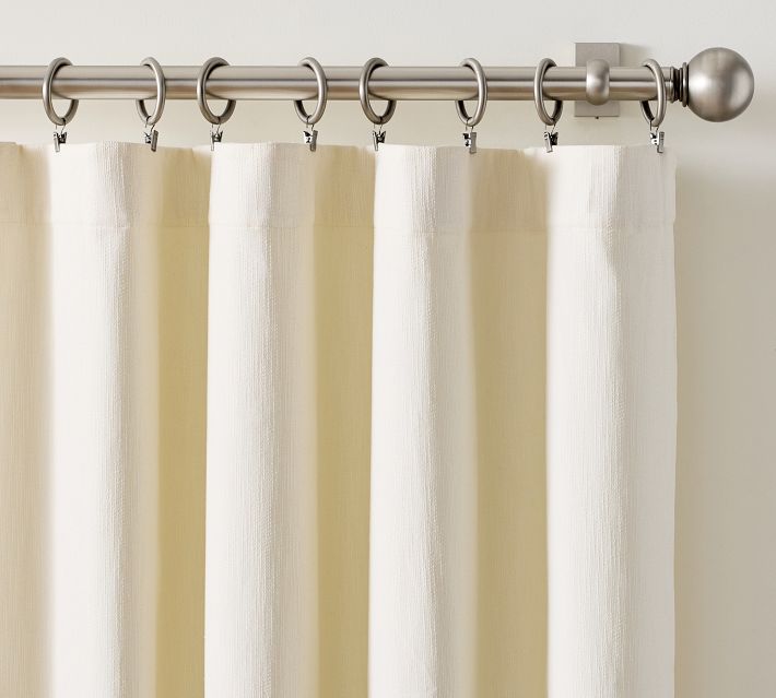 Pottery Barn Blackout Lining Curtain White hotsell 58x84