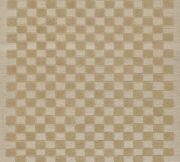 Beige Rectangular Handwoven Wool Rug with Braided Stripes