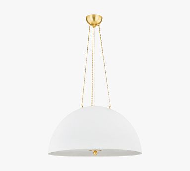 Elin Metal Dome Pendant (20"-30")