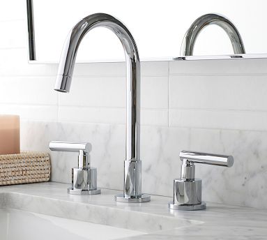 Pottery Barn Hayden lever widespread Bathroom shops Sink faucet-Chrome