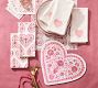 Confetti Heart Cotton Cocktail Coasters - Set of 4