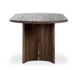 Paulina Teak Oval Outdoor Dining Table (94&quot;)