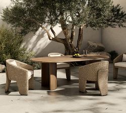 Paulina Teak Oval Outdoor Dining Table (94&quot;)