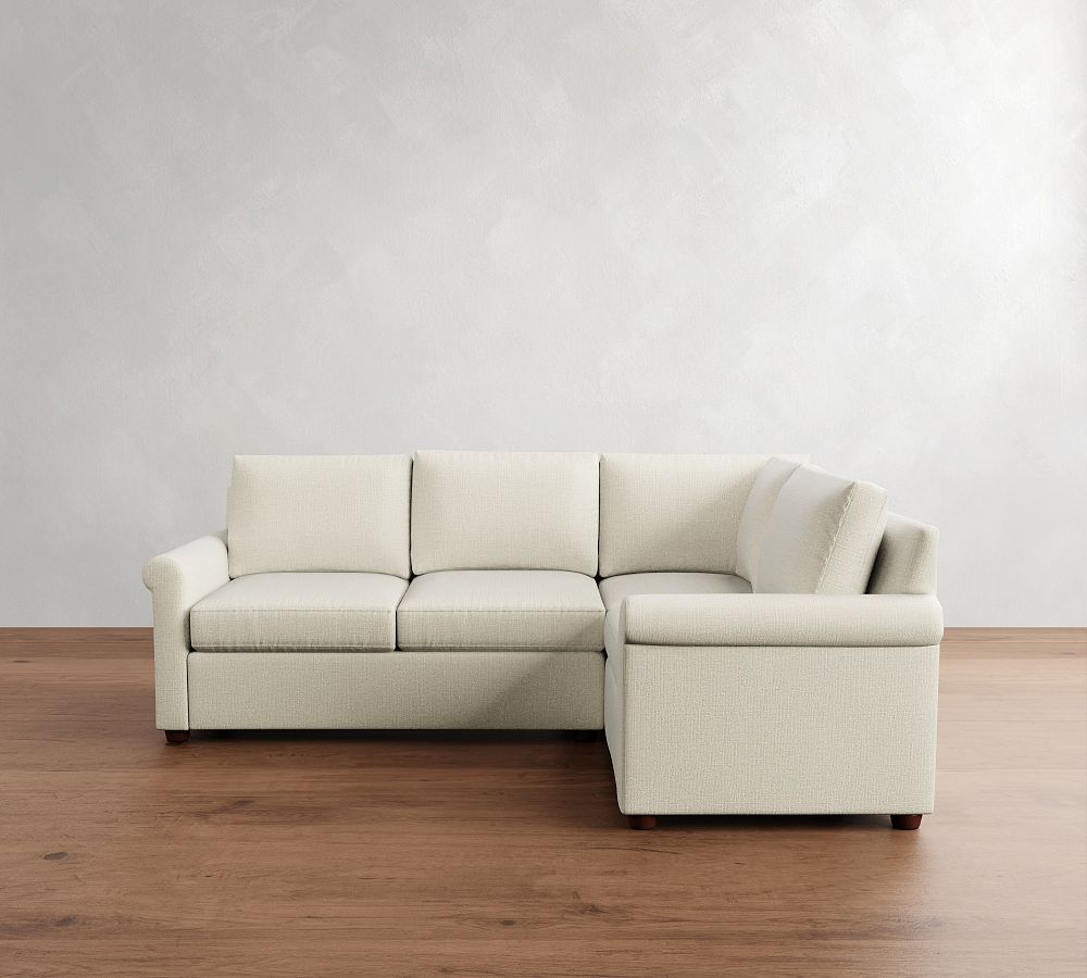 Cameron Modern Roll Arm 3-Piece Sectional (100&quot;)