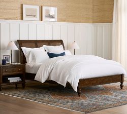 Augusta Cane Sleigh Bed