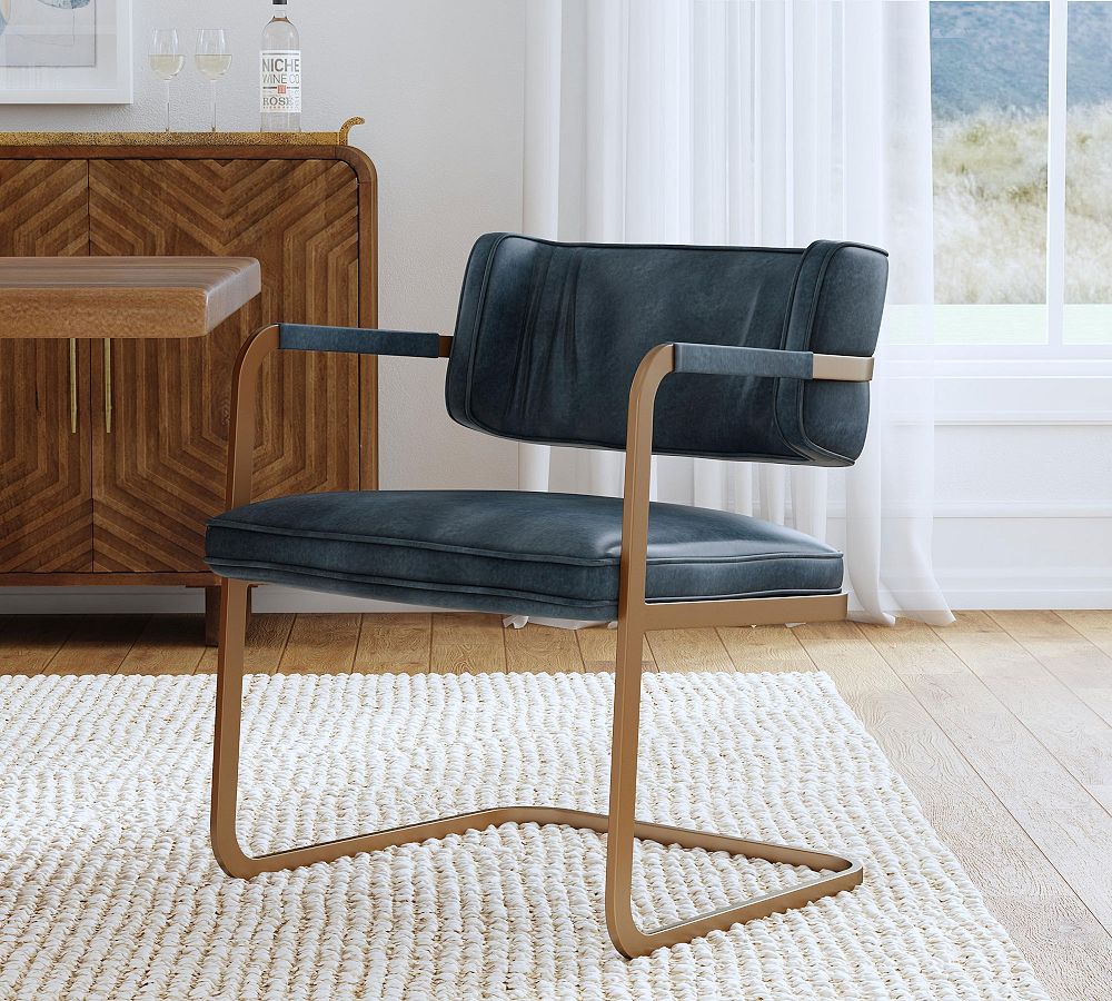 Gillis Leather Dining Armchair