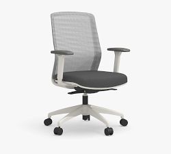 Logan Upholstered Swivel Desk Chair