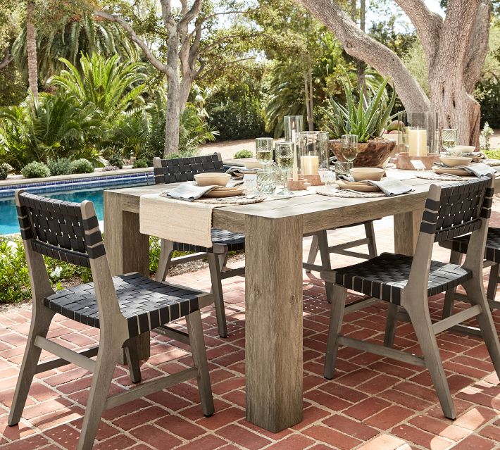 Rockport Metal Rectangular Outdoor Dining Table 76 96