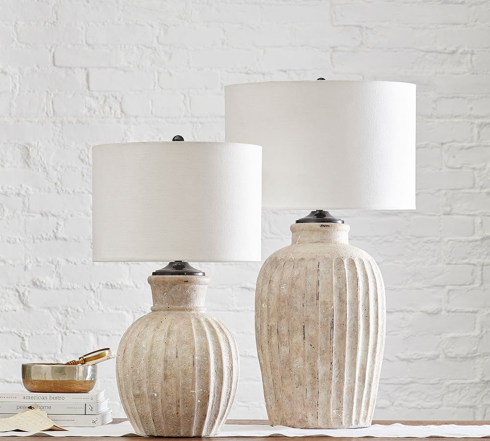 Anders Terra Cotta Table Lamp 25" - Stylish & Modern