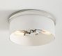 Everett Milk Glass Flush Mount (17&quot;)