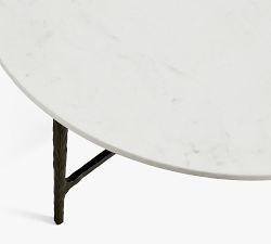 Larkspur Round Marble Coffee Table