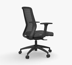 Logan Upholstered Swivel Desk Chair