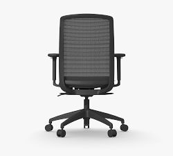 Logan Upholstered Swivel Desk Chair