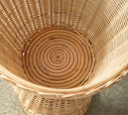 Rattan Footed Urn