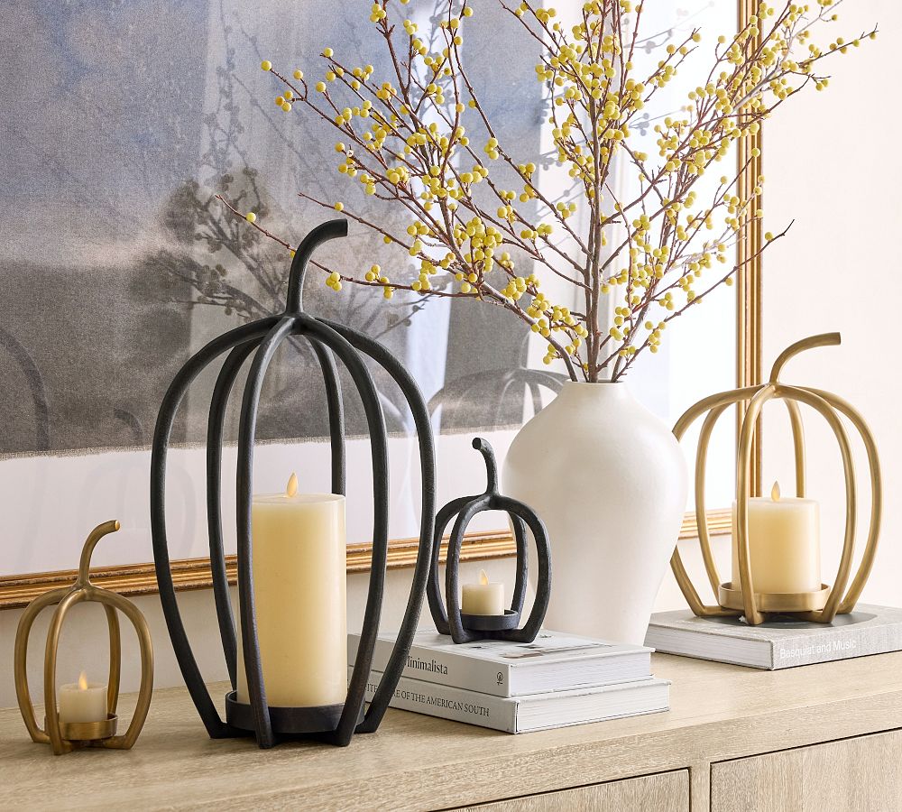 Handcrafted Fallon Pumpkin Candleholder