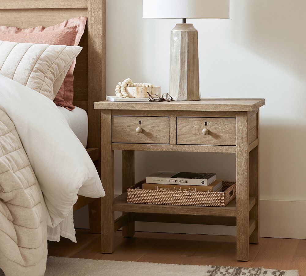 Farmhouse 2-Drawer Nightstand (28.5&quot;)