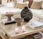 Hammered Caf&#233; Recycled Hurricane Candleholder