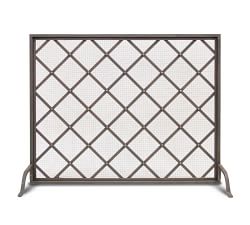 Iron Weave Single Panel Firescreen