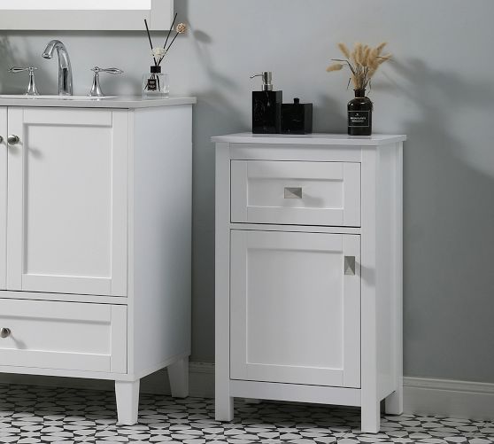 Riola 2 Door Storage Cabinet with Drawer Pottery Barn