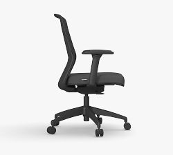 Logan Upholstered Swivel Desk Chair