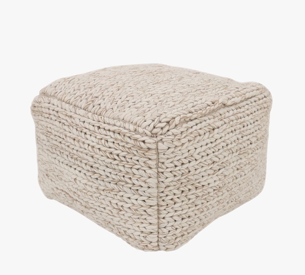 Sweater Knit Pouf