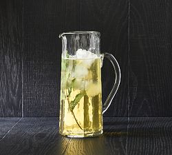 Hammered Caf&#233; Glass Pitcher