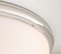 Everett Milk Glass Flush Mount (17&quot;)
