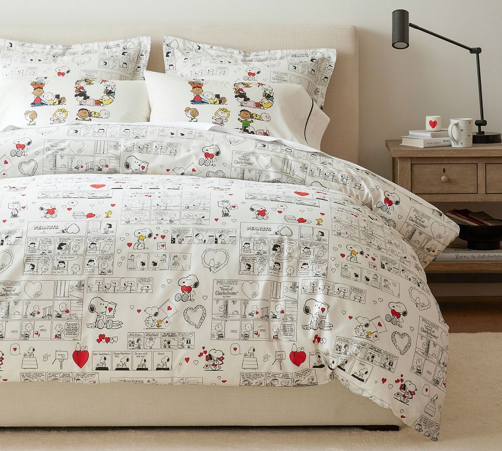 Open Box: Peanuts&#8482; Love Percale Duvet Cover