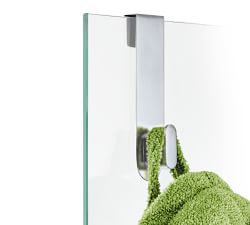 Cyl Glass Overdoor Shower Hook