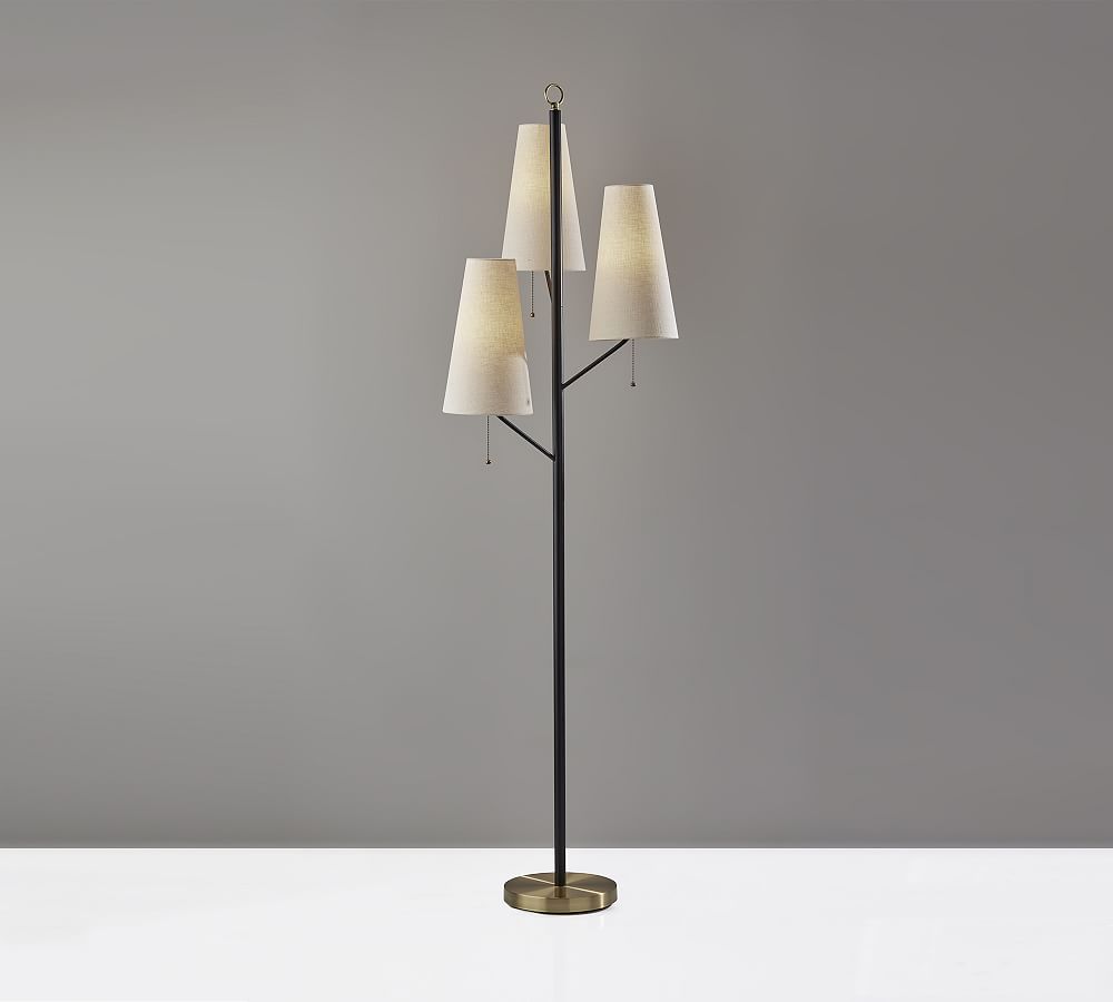 Rachel Metal Triple-Head Floor Lamp (71&quot;)