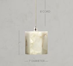 Beatrice Alabaster Mini Pendant (7&quot;)