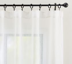 Emery Linen PinStriped Sheer Curtain