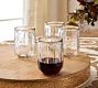 Hammered Caf&#233; Stemless Wine Glasses
