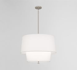 Milton Tiered Drum Shade Pendant (24&quot;)