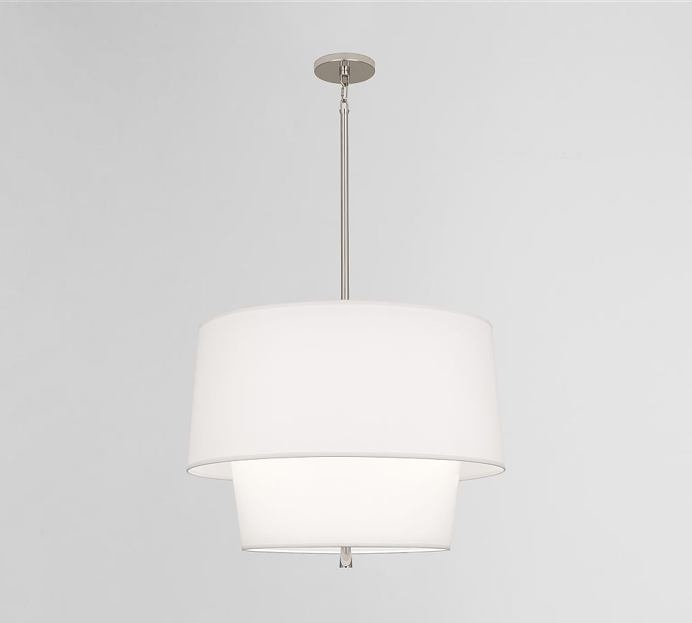 Milton Tiered Drum Shade Pendant (24&quot;)