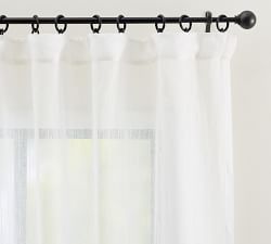 Emery Linen PinStriped Sheer Curtain