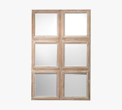 Mikayla Wood Paneled Mirror