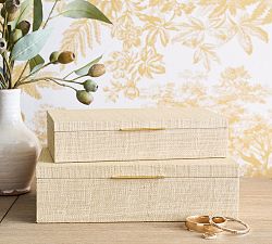 Raffia Jewelry Box
