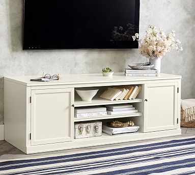 Logan 62 Media Console Alabaster