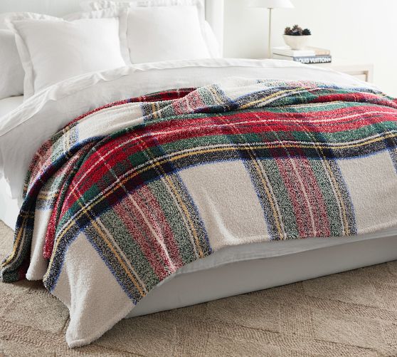 Queen orders bed pottery barn plush blanket